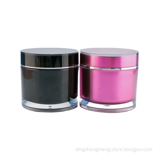 Luxury cosmetics jar acrylic jar custom plastic acrylic cream container